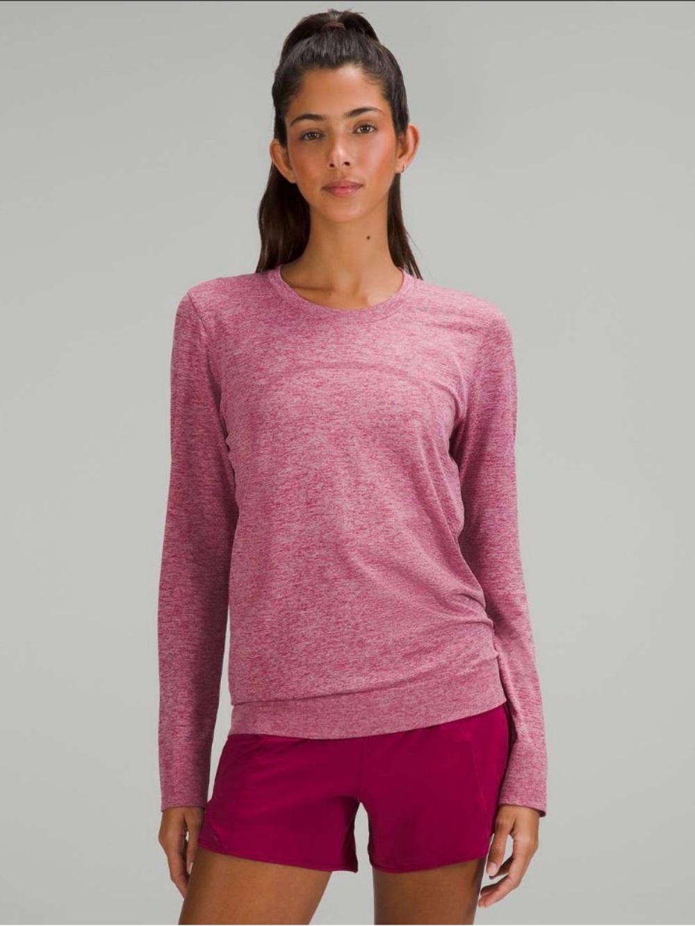 Lululemon Swiftly Relaxed-Fit Long Sleeve Shirt
Pomegranate / Pink Peony